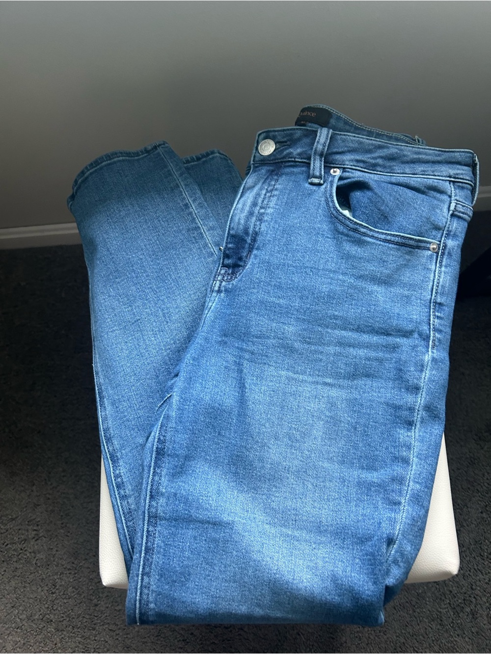Quince Women's Straight-Leg Jeans — Classic Blue Wash